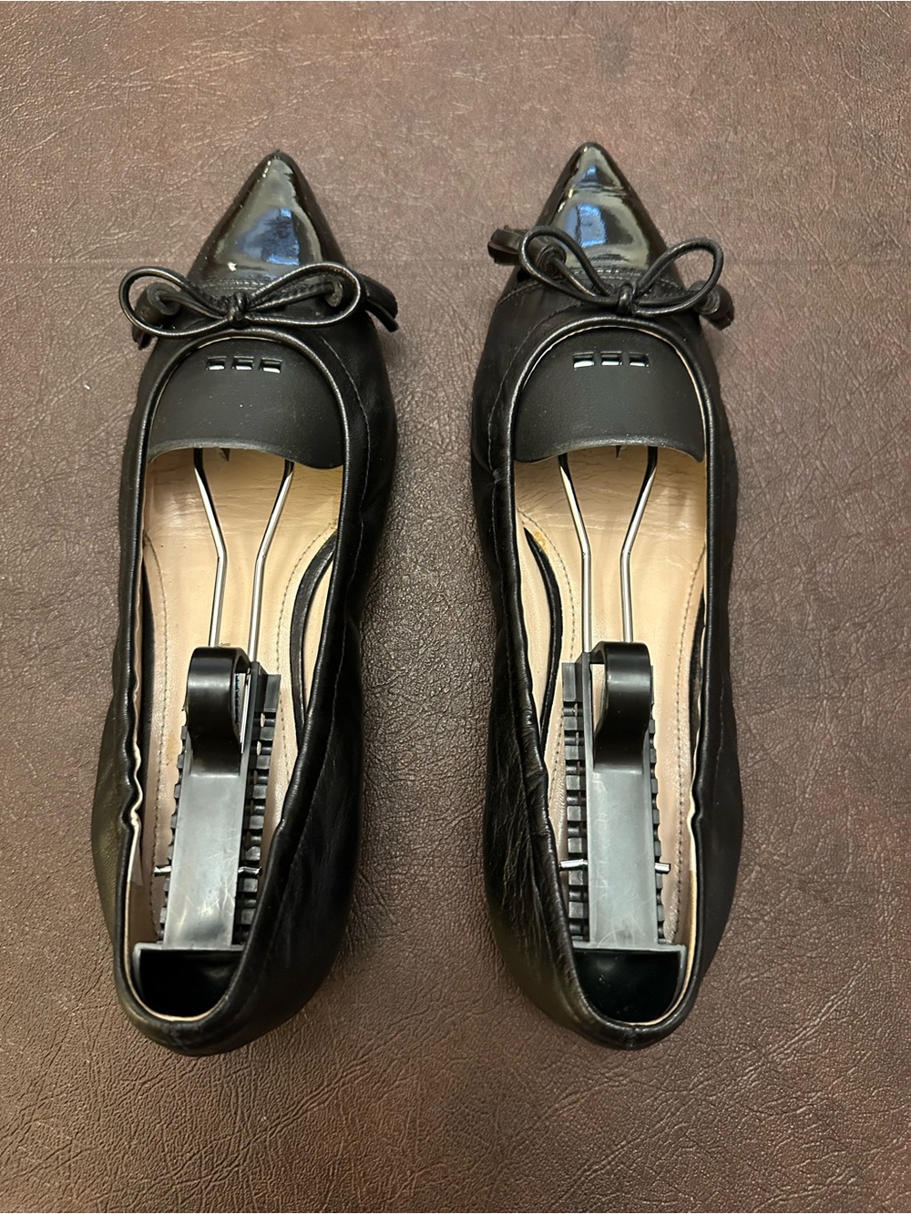 Prada Black Patent Toe Ballet Flats.  Certificate of Authenticity included.